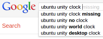 google about unvisible clock on unity