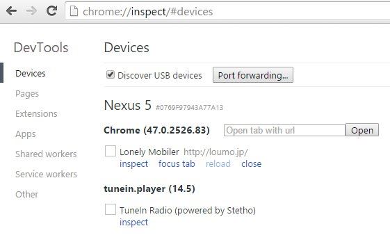 chrome-inspect-devices