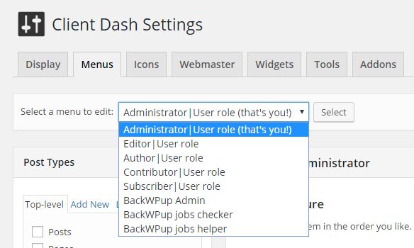 wordpress-client-dash-edit-menu-role