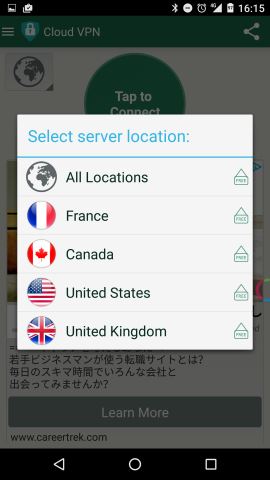 android-cloudvpn-select-country