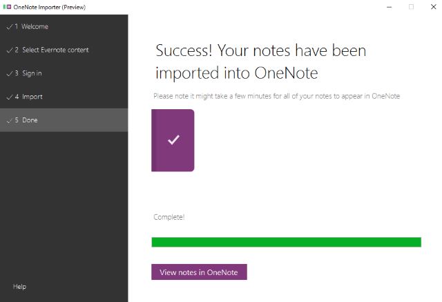 evernote-to-onenote-import-success
