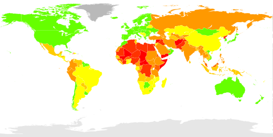 world alert map