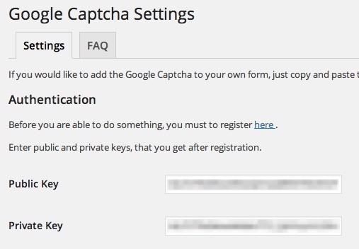 google-captcha-setting