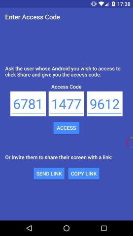 android-inkwire-enter-access-code