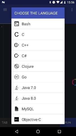 android-compiler-language-list