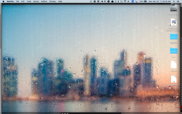 Mac の中に雨を降らせるアプリ Rainfall Rain On Glass Live Wallpaper Lonely Mobiler