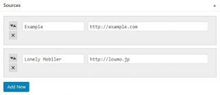 WordPress の記事に参照元リンクを表示するプラグイン Source Affix | Lonely Mobiler