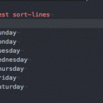 文字列のソートを行う Atom パッケージ sort-lines