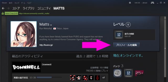 Steam 以外のゲームを Steam に登録する Lonely Mobiler