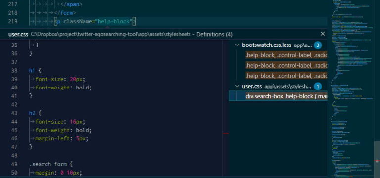 VSCode で CSS の定義を簡単に確認できる拡張機能 CSS Peek | Lonely Mobiler